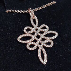 Thomas Sabo Rose Gold Love Knot Necklace